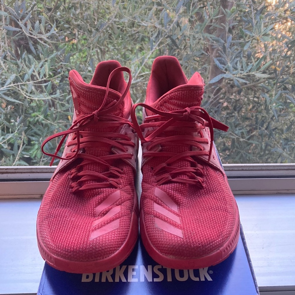 Adidas Damian Lillard All Red 3s